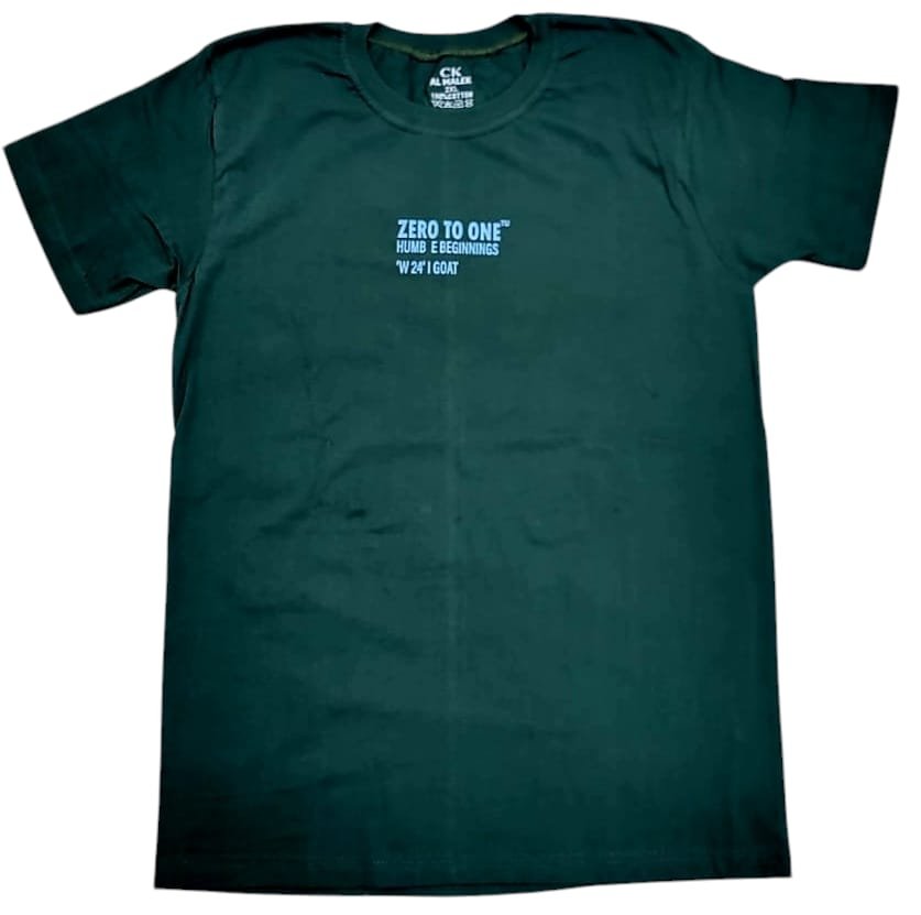 تيشرت رجالي برقبة دائرية وأكمام قصيرة، قصة عادية، مصنوع من القطن