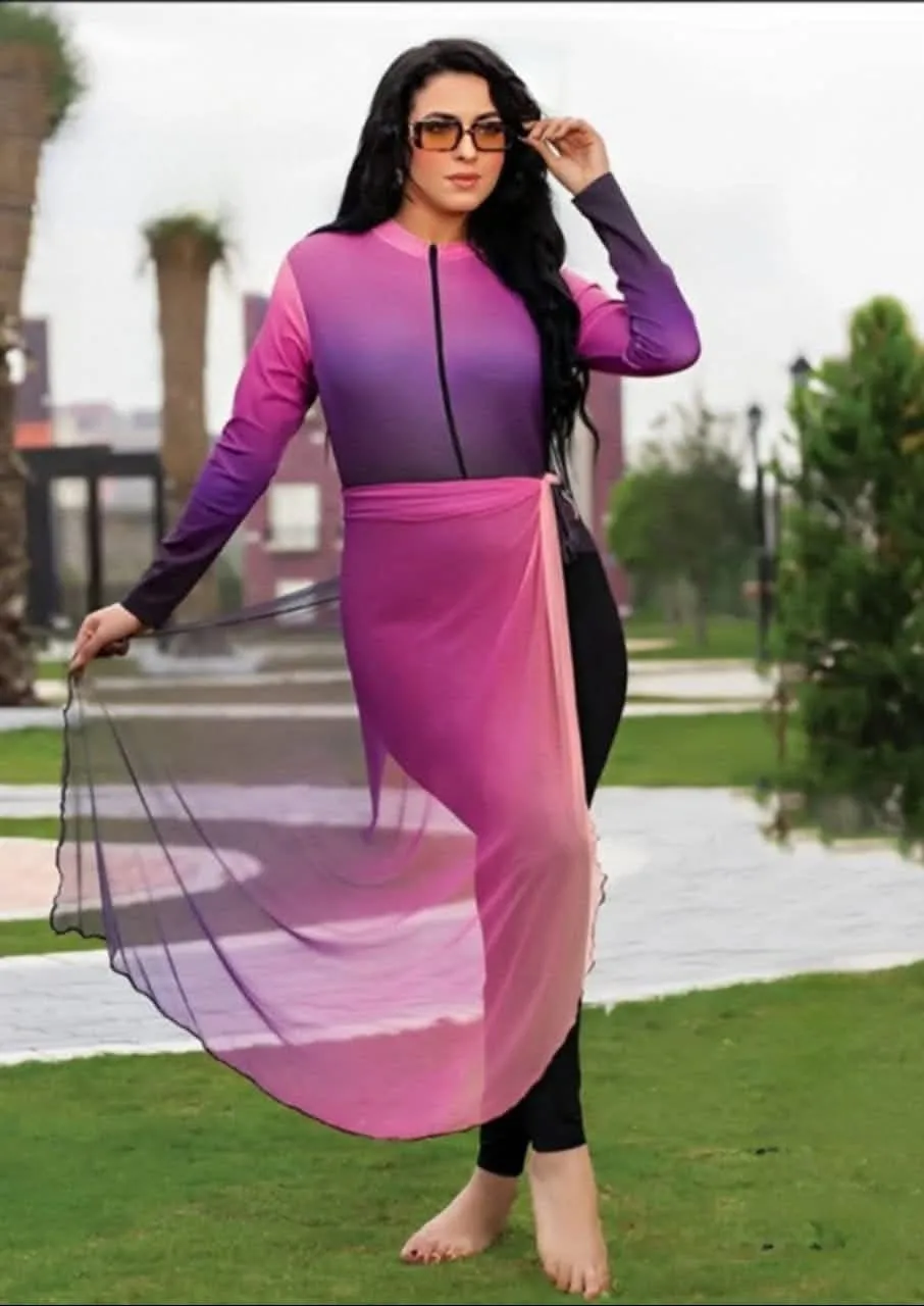 1748517304-1746190359878.webp مايوه بوركيني 4 قطع جيمبسوت + سكيرت + تربونة + شال