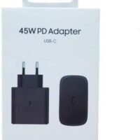 شاحن سامسونج فائق السرعة USB-C بقوة 45 واط مع كابل PD3.0 - لون اسود