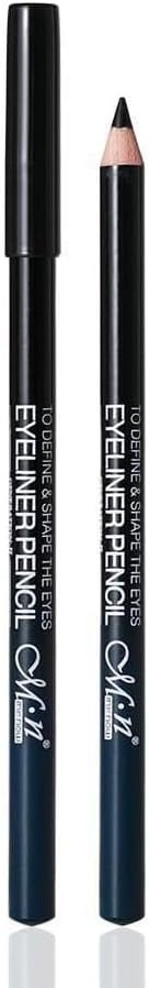 2 قلم تحديد العيون، أسود بلمسة نهائية مطفية، مقاوم للتلطخ، بسن دقيق احترافي