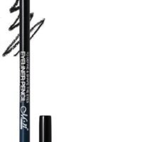 2 قلم تحديد العيون، أسود بلمسة نهائية مطفية، مقاوم للتلطخ، بسن دقيق احترافي