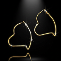 Gemini_Generated_Image_1pz9i71pz9i71pz9 حلقان حلقية ذهبية بسيطة على شكل قلب عصرية وخفيفة الوزن للاستخدام اليومي للنساء