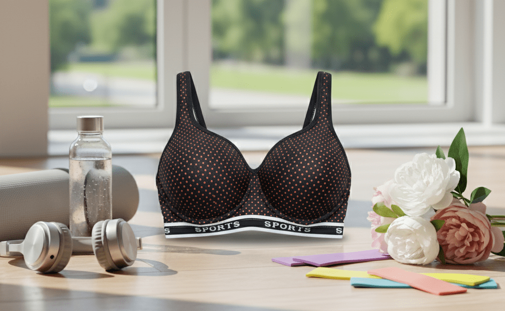 Gemini_Generated_Image_33v5bj33v5bj33v5 حمالة صدر سوفت رياضية حريمي منقطة بلون- ناعمة بدون سلك من سوبك للنساء قطن خالٍ من الأسلاك