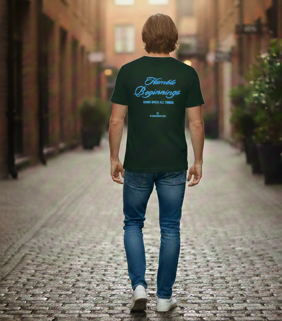 تيشرت رجالي برقبة دائرية وأكمام قصيرة، قصة عادية، مصنوع من القطن