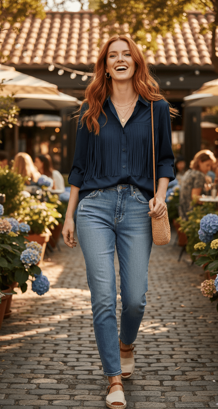 "بلوزة سوداء ". تصميم فريد يجمع بين الرقي والعصرية مظهراً راقياً ومحايداً يناسب كل درجات البشرة