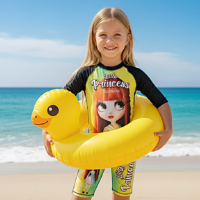 مايوه بدلة قطعة واحدة مريحة سهلة الارتداء وحماية كاملة من الشمس.