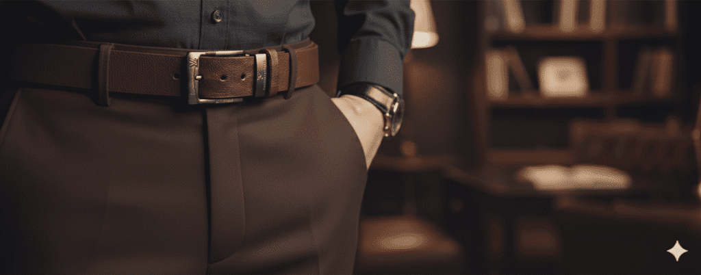 Gemini_Generated_Image_6c5rkt6c5rkt6c5r حزام رجالي جلد طبيعي 100% حزام رجالي كلاسيك لون بني