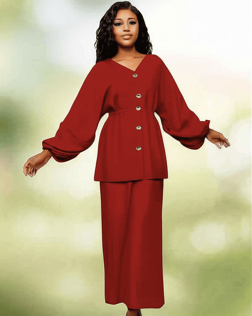 سوت صيفي فرى سايز خامة سى واى لون طوبي