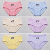 طقم بانتي داخلي مطبوع للأطفال، ملابس داخلية 6 قطع