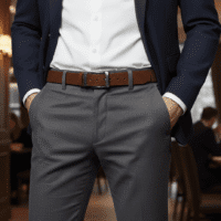 Gemini_Generated_Image_88rc1388rc1388rc حزام جلد طبيعي ناعم عالي الجودة للرجال - كاجوال و كلاسيك - بني