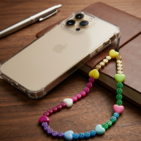 دلاية موبايل طويلة من السمايلي الملونة بالوان زاهية وقلوب ملونة