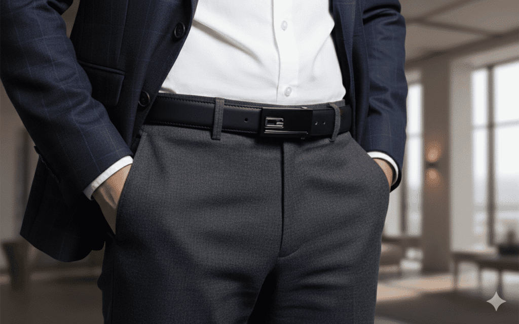 حزام كلاسيك أنيق منسوج بتصميم طويل للرجال من سوبك