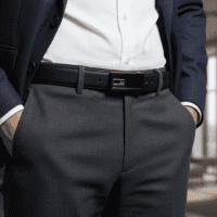 حزام كلاسيك أنيق منسوج بتصميم طويل للرجال من سوبك