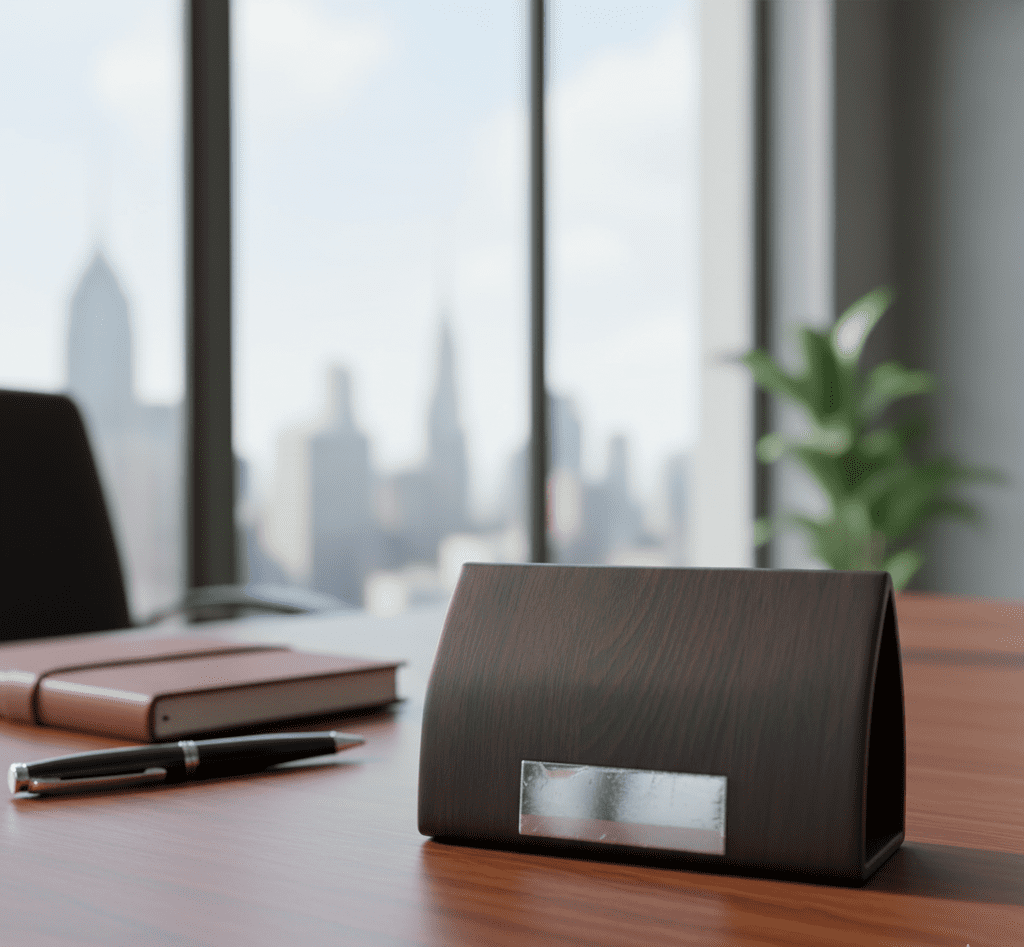 حافظة بطاقات أنيقة وعملية، مصممة لحفظ وتنظيم بطاقات العمل أو بطاقات الائتمان