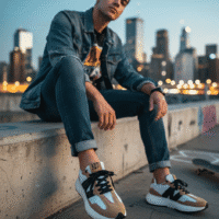 Gemini_Generated_Image_gcbx8hgcbx8hgcbx حذاء رياضي كاجوال للتمارين الرياضية للرجال للجري والمشي