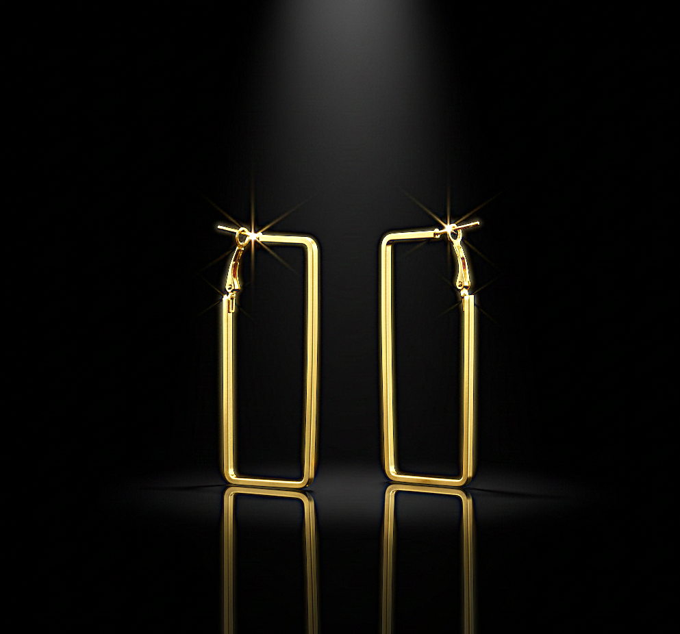 أقراط حلقية بتصميم الدمعة مع لمسة زخرفية أنيقة. جمال يكمل إطلالتكِ.