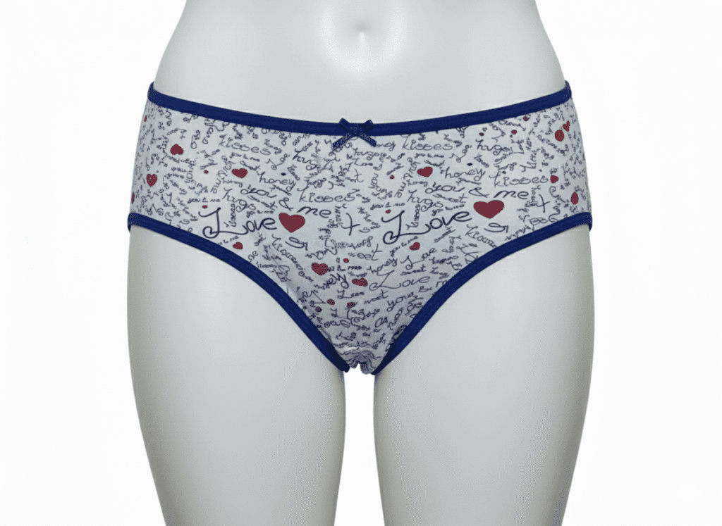 Gemini_Generated_Image_hsxe3nhsxe3nhsxe عرض 3 بانتي حريمي 100% قطن مصمم للراحة والأناقة اليومية، ويتميز بنقشته الناعمة والمبهجة.