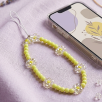 دلاية موبايل راقية مزيج من الخرز والورود الفاخر