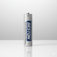 بطارية زنك كربونية شديدة التحمل R03S AA من بيستون، 2 قطع