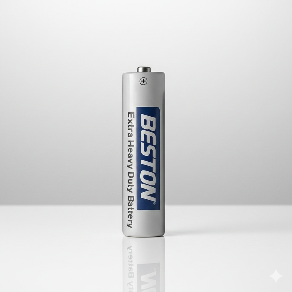 بطارية زنك كربونية شديدة التحمل R03S AA من بيستون، 2 قطع