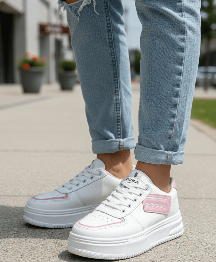 Gemini_Generated_Image_lu0af9lu0af9lu0a حذاء رياضي كاجوال للنساء -خفيف الوزن- خامات طبيعيه