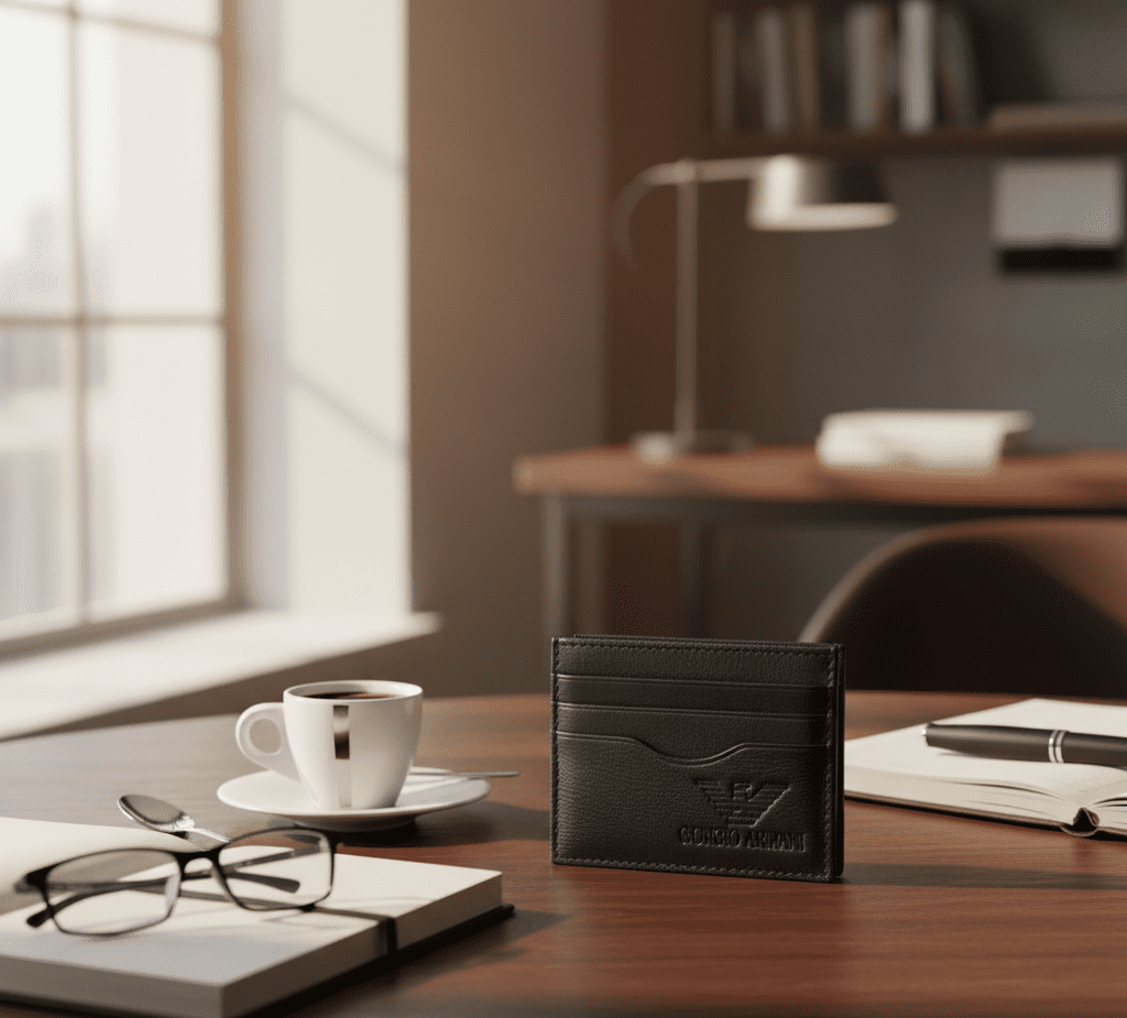 محفظة قصيرة من الجلد الناعم للرجال لحمل بطاقات الائتمان، محفظة بـ 6 فتحات للبطاقات، محفظة بسيطة