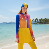 Gemini_Generated_Image_m8kv8nm8kv8nm8kv مايوه 4 قطع جيمبسوت + جيب + تربونة + شال