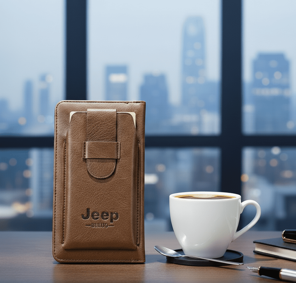 محفظة رجالية جلدية فاخرة متعددة الجيوب: الحل الأمثل لتنظيم وحماية البطاقات، النقود، والهاتف المحمول - مثالية للسفر والاستخدام اليومي-متعدد الالوان