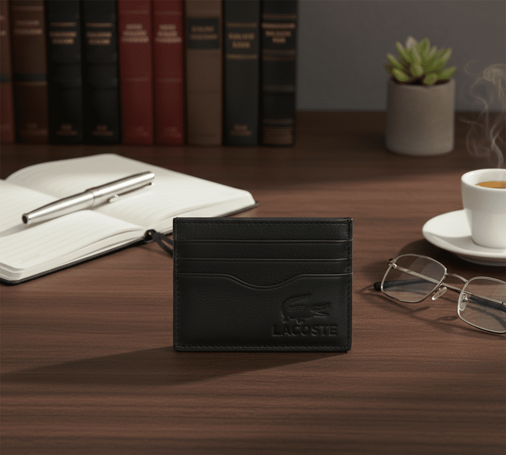 محفظة قصيرة من الجلد الناعم للرجال لحمل بطاقات الائتمان، محفظة بـ 6 فتحات للبطاقات، محفظة بسيطة