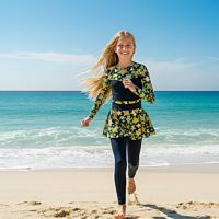 Gemini_Generated_Image_odehlxodehlxodeh مايوه بناتي 3 قطع جيمبسوت وسكيرت وتربونة عمر 14 : 15 سنة