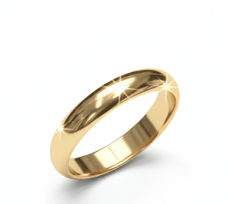 دبلة ذهبية بتصميم دقيق ولمعة ناعمة – لمسة أنثوية هادئة