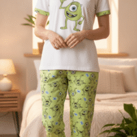 Gemini_Generated_Image_pi50ampi50ampi50 بيجامة نسائية عصرية ومريحة بتصميم كاجوال و رسوم مبهجه.