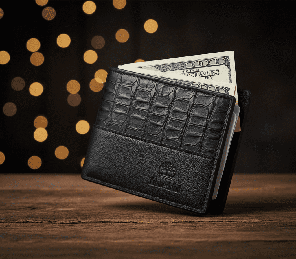 محفظة جلدية فاخرة تصميم أنيق وعصري للرجال