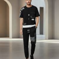 ترنج صيفي كاجوال لون أسود خامات معروفة بنعومتها ومتانتها ومظهرها العصري