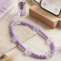 دلاية موبايل راقية مزيج من اللؤلؤ الموف والورد الفاخر