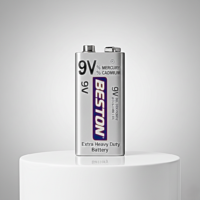 بطاريات قلوية من بيستون ، عالية الأداء لجميع الأغراض، 9 فولت