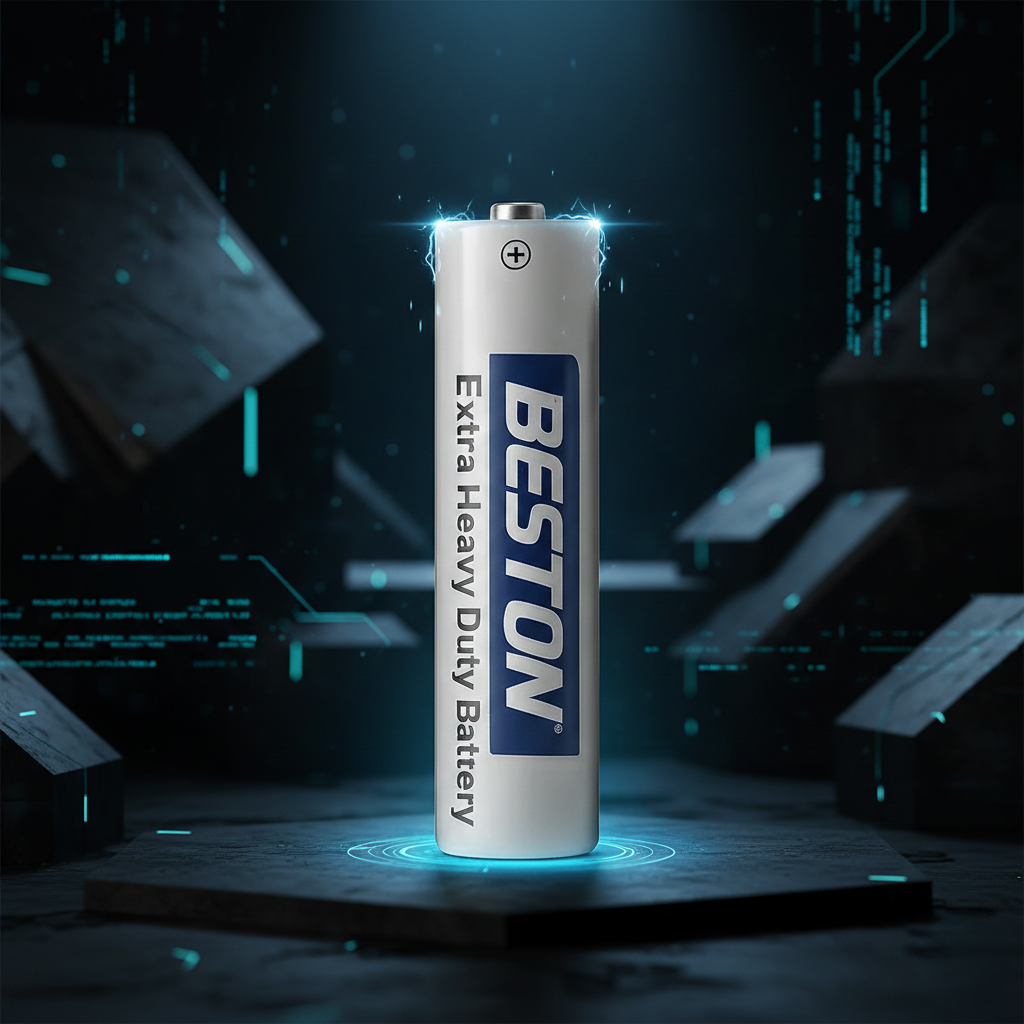 بطارية زنك كربونية شديدة التحمل R03S AA من بيستون، 2 قطع