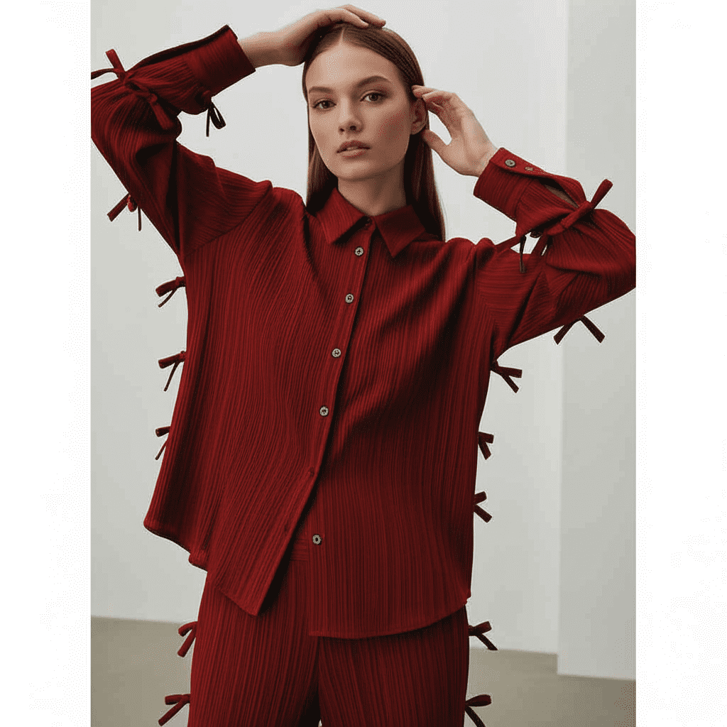 Gemini_Generated_Image_utrzphutrzphutrz بدلة قطعتين شيميز وبنطلون وايد ليج فري