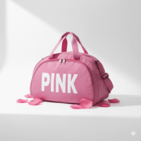 Gemini_Generated_Image_w3x21dw3x21dw3x2 شنطة رياضية لصالة الألعاب الرياضية للنساء، مقاومة للماء، سفر لعطلة نهاية الأسبوع، للسباحة، كرة السلة، الشاطئ، التدريبات. (فوشيا)، نسيج نايلون مقاوم للماء