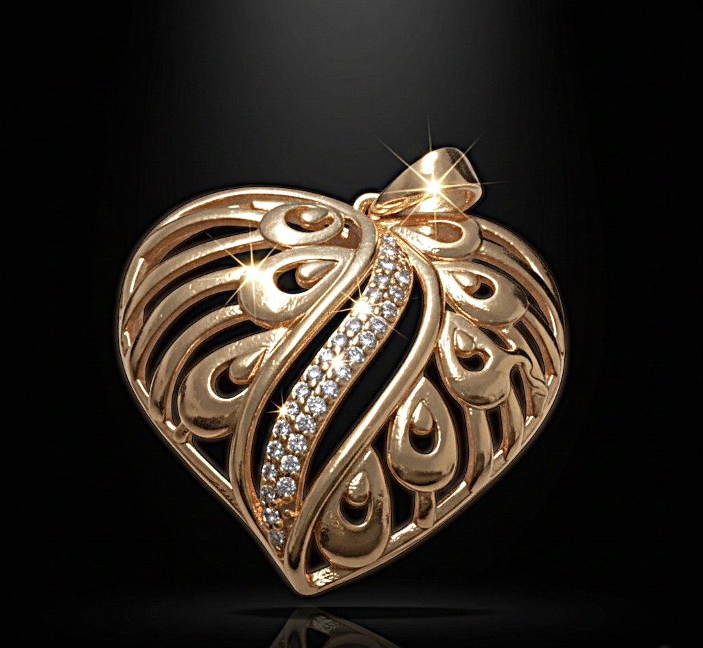 الدلاية القلب قطعة اكسسوارات استثنائية تجمع بين الأناقة والجمال.