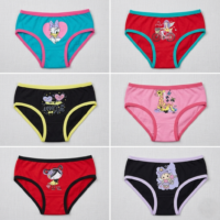 بانتيهات متوسطة الخصر بنعومة فائقة - للبنات- مجموعة من 6 قطع