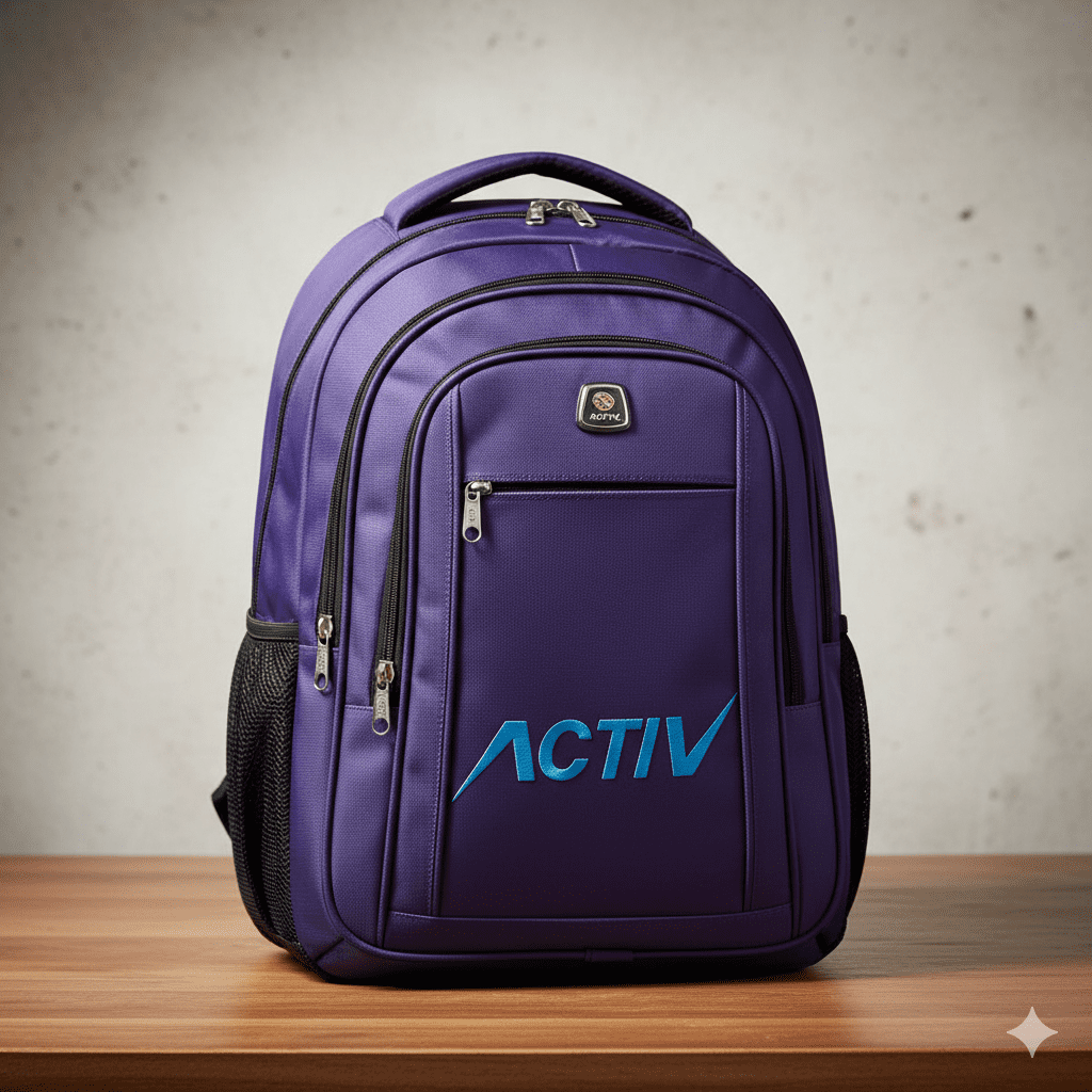 Gemini_Generated_Image_yoj82uyoj82uyoj8 شنطة ظهر لاب توب موف مصنوعة من خامات قوية ومتينة، تتضمن أشكال وألوان مميزة تناسب الجنسين