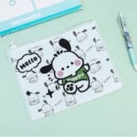 تنزيل (9) حقيبة أقلام شفافة أنيقة - تنظيم أغراض السفر - مقلمة شفافه بسعه كبيره - حافظة اقلام رصاص بناتي شكل عشوائي 4 قطع