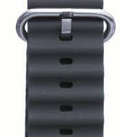 2 سوار سيليكون للساعة الذكية 49 ملم/45 ملم/44 ملم/42 ملم، اسود