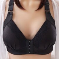 حمالة صدر نسائية بقفل أمامي، مصممة من قماش ناعم ومريح