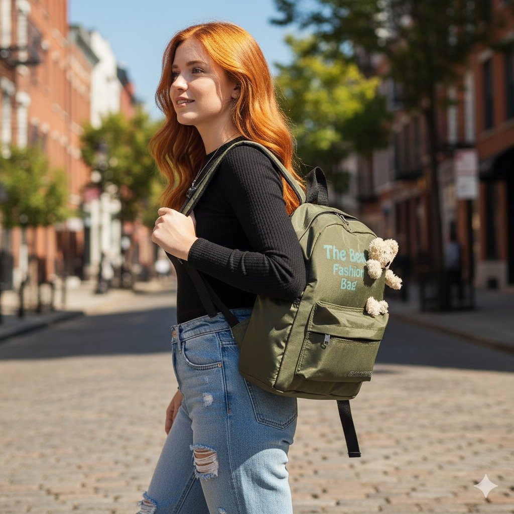 شنطة الظهر "The Bear Fashion Bag" 🐻 الأنيقة والعملية لإطلالة عصرية ومميزة