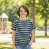 Gemini_Generated_Image_c9dovkc9dovkc9do تيشيرت عصري بخطوط أنيقة، يجمع بين الأناقة والراحة ياقة دائرية كم قصير