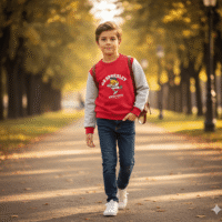 Gemini_Generated_Image_ckuyptckuyptckuy تيشيرت "البطة السعيدة" - مزيج من الدفء والأناقة لطفلك! 🐥☂️