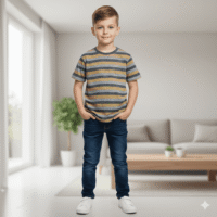 Gemini_Generated_Image_d2msftd2msftd2ms تيشيرت عصري بخطوط أنيقة، يجمع بين الأناقة والراحة ياقة دائرية كم قصير