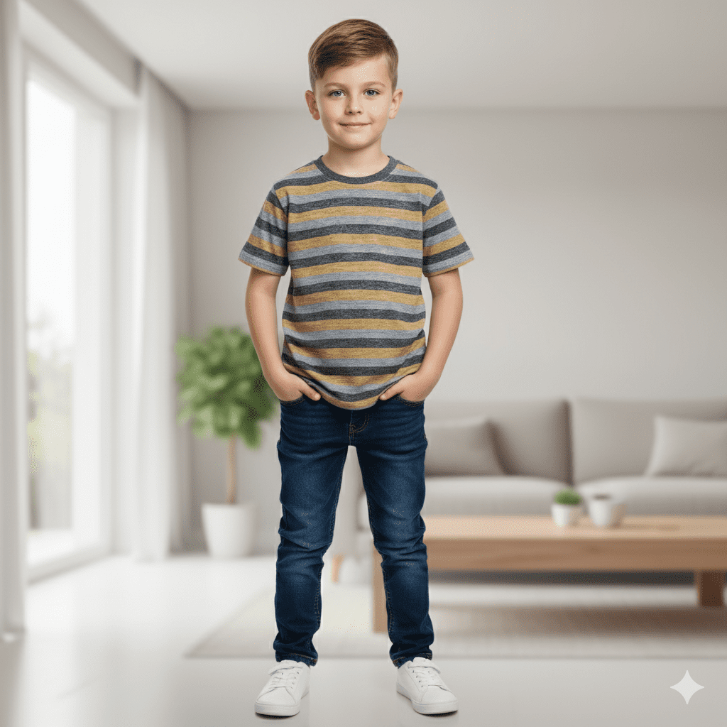 Gemini_Generated_Image_d2msftd2msftd2ms تيشيرت عصري بخطوط أنيقة، يجمع بين الأناقة والراحة ياقة دائرية كم قصير